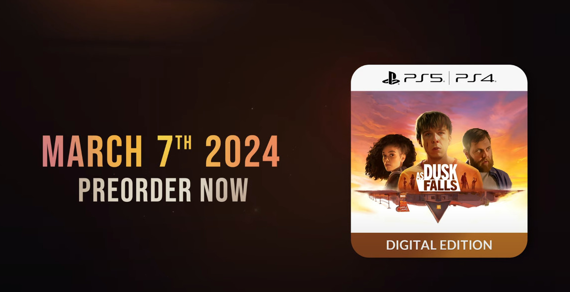 最受瞩目的互动剧情游戏《黄昏降临时》即将在2024年3月7日PS平台上市